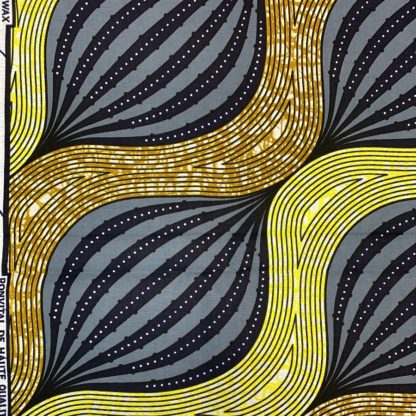 <span style="color: #ff6347; font-style: bold;">【売切】</span>36アフリカ布<br>イエロー＆ネイビー