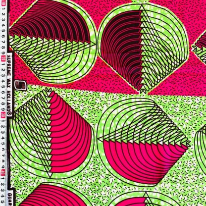 <span style="color: #ff6347; font-style: bold;">【売切】</span>58アフリカ布<br>ピンク＆グリーン