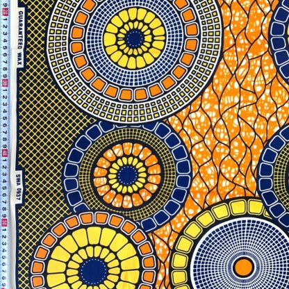 <span style="color: #ff6347; font-style: bold;">【売切】</span>62アフリカ布<br>オレンジサークル