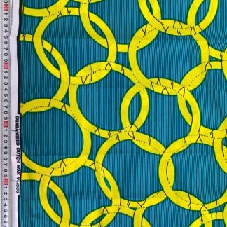 <span style="color: #ff6347; font-style: bold;">【売切】</span><br>159アフリカ布<br>グリーン&イエローサークル