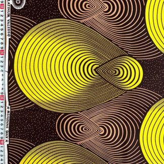 <span style="color: #ff6347; font-style: bold;">【売切】</span>06アフリカ布<br>イエロー＆ブラウン