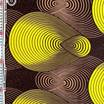 <span style="color: #ff6347; font-style: bold;">【売切】</span>06アフリカ布<br>イエロー＆ブラウン