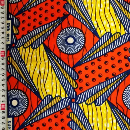 <span style="color: #ff6347; font-style: bold;">【売切】</span>115アフリカ布<br>イエロー＆オレンジ