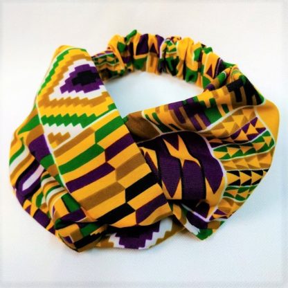 <span style="color: #ff6347; font-style: bold;">【売切】</span><br>089<br>アフリカ布の<br>ヘアバンド<br>イエロー