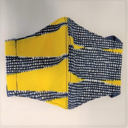 <span style="color: #ff6347; font-style: bold;">【売切】</span><br>裏地ガーゼ<br>手作りマスク（M）<br>イエロー