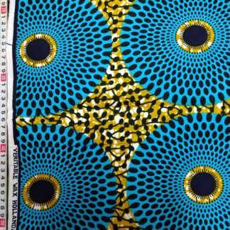 <span style="color: #ff6347; font-style: bold;">【売切】</span><br>152アフリカ布<br>ライトブルーサークル