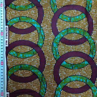 <span style="color: #ff6347; font-style: bold;">【売切】</span><br>185アフリカ布<br>ブラウン＆グリーンサークル