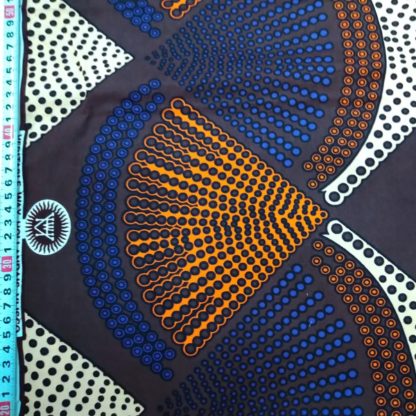 <span style="color: #ff6347; font-style: bold;">【売切】</span><br>131アフリカ布<br>ブラウン＆ブルー