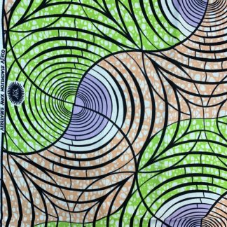 <span style="color: #ff6347; font-style: bold;">【売切】</span>128アフリカ布<br>ライトグリーン&ライトオレンジ