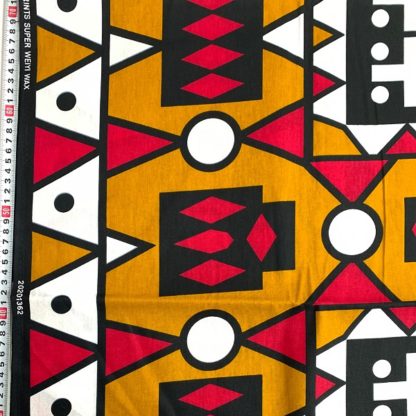 <span style="color: #ff6347; font-style: bold;">【売切】</span><br>127アフリカ布<br>レッド＆ブラウン