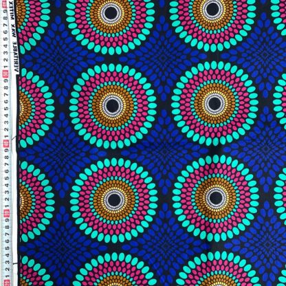 <span style="color: #ff6347; font-style: bold;">【売切】</span><br>013アフリカ布<br>ブルーサークル