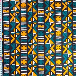 <span style="color: #ff6347; font-style: bold;">【売切】</span><br>085アフリカ布<br>イエロー&グリーン