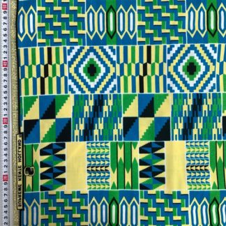 <span style="color: #ff6347; font-style: bold;">【売切】</span><br>075アフリカ布<br>ブルー&グリーン