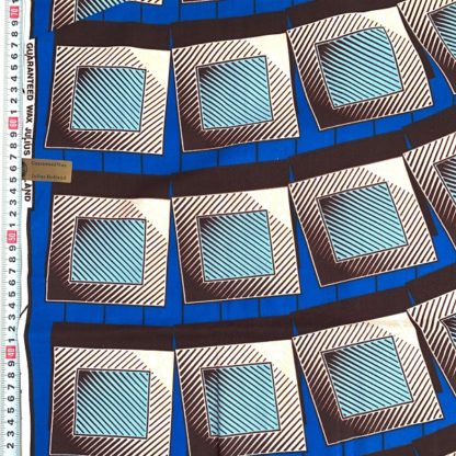 <span style="color: #ff6347; font-style: bold;">【売切】</span><br>077アフリカ布<br>ブルーレクタングル