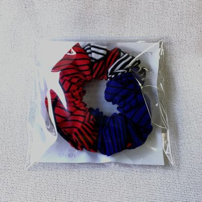 <span style="color: #ff6347; font-style: bold;">【売切】</span><br>アフリカ布でつくったシュシュ⑧