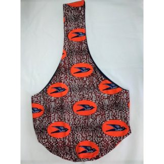 <span style="color: #ff6347; font-style: bold;">【売切】</span><br>089<br>アフリカ布の<br>斜めがけバッグ<br>レッドバード