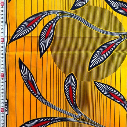 <span style="color: #ff6347; font-style: bold;">【売切】</span><br>177アフリカ布<br>イエロー