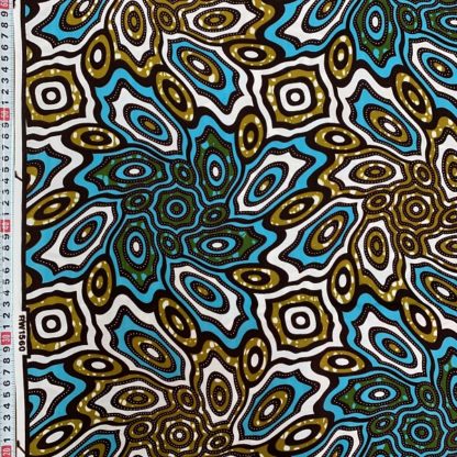<span style="color: #ff6347; font-style: bold;">【売切】</span><br>034アフリカ布<br>ブルー＆ブラウン