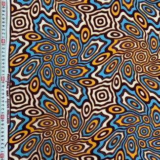 <span style="color: #ff6347; font-style: bold;">【売切】</span><br>072アフリカ布<br>ライトブルー＆オレンジ