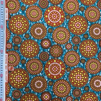 <span style="color: #ff6347; font-style: bold;">【売切】</span><br>173アフリカ布<br>オレンジ＆ブルー