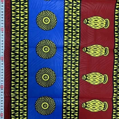 <span style="color: #ff6347; font-style: bold;">【売切】</span><br>167アフリカ布<br>レッド＆ブルー