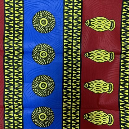 <span style="color: #ff6347; font-style: bold;">【売切】</span><br>167アフリカ布<br>レッド＆ブルー - 画像 (2)