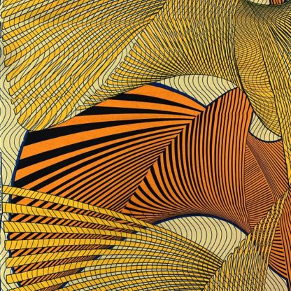 <span style="color: #ff6347; font-style: bold;">【売切】</span><br>171アフリカ布<br>イエロー＆オレンジ - 画像 (2)