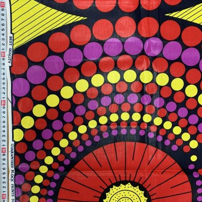 <span style="color: #ff6347; font-style: bold;">【売切】</span><br>170アフリカ布<br>イエロー＆レッド