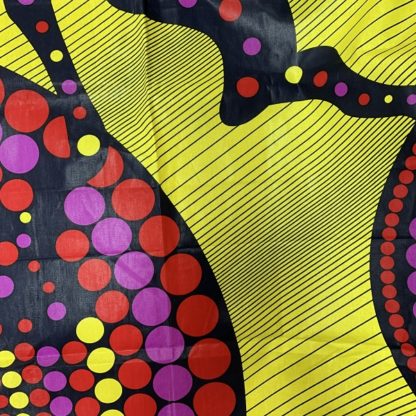 <span style="color: #ff6347; font-style: bold;">【売切】</span><br>170アフリカ布<br>イエロー＆レッド - 画像 (2)