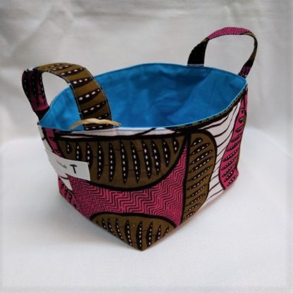 <span style="color: #ff6347; font-style: bold;">【売切】</span><br>048<br>アフリカ布で作った小物入れ（小）<br>レッド - 画像 (2)