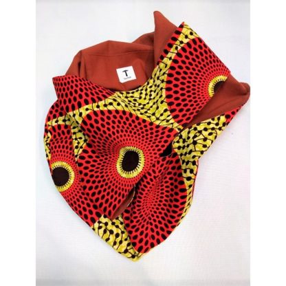 <span style="color: #ff6347; font-style: bold;">【売切】</span><br>081<br>アフリカ布の<br>斜めがけバッグ<br>レッドサークル - 画像 (2)