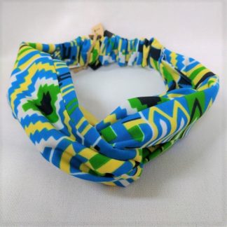 <span style="color: #ff6347; font-style: bold;">【売切】</span><br>081<br>アフリカ布の<br>ヘアバンド<br>ライトブルー