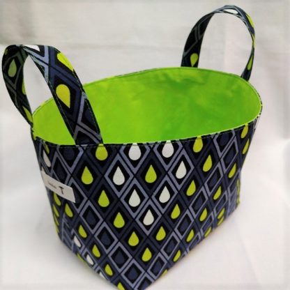 <span style="color: #ff6347; font-style: bold;">【売切】</span><br>039<br>アフリカ布で作った小物入れ（大）<br>ネイビー - 画像 (2)