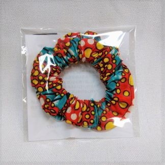 <span style="color: #ff6347; font-style: bold;">【売切】</span><br>060<br>アフリカ布でつくったシュシュ