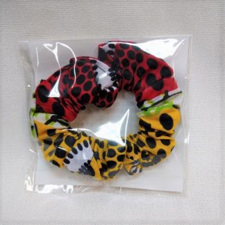 <span style="color: #ff6347; font-style: bold;">【売切】</span><br>050<br>アフリカ布でつくったシュシュ