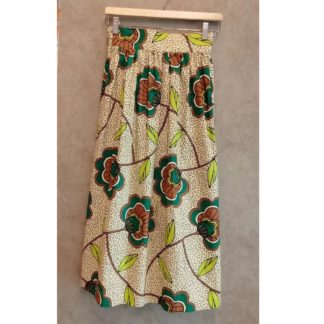 <span style="color: #ff6347; font-style: bold;">【売切】</span><br>087<br>アフリカ布の<br>スカート<br>ボタニカル