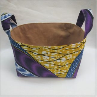 <span style="color: #ff6347; font-style: bold;">【売切】</span><br>195<br>アフリカ布で作った小物入れ（小）<br>パープル＆ブルー