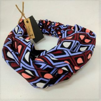 <span style="color: #ff6347; font-style: bold;">【売切】</span><br>047<br>アフリカ布の<br>ヘアバンド<br>ダークレッド