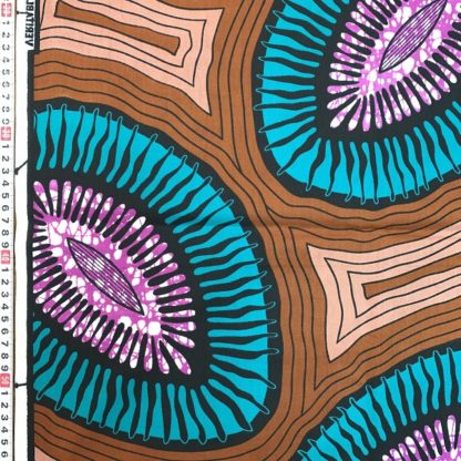 <span style="color: #ff6347; font-style: bold;">【売切】</span><br>069アフリカ布<br>ブラウン＆グリーン