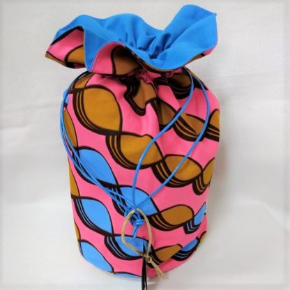 <span style="color: #ff6347; font-style: bold;">【売切】</span><br>062<br>ハネ付き丸底巾着<br>ピンク＆ブルー