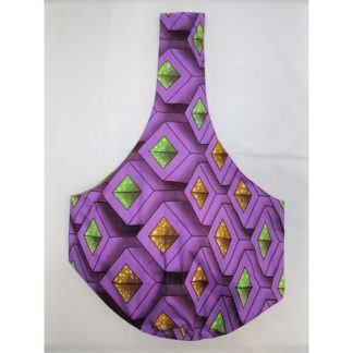 <span style="color: #ff6347; font-style: bold;">【売切】</span><br>055<br>アフリカ布の<br>斜めがけバッグ<br>パープルレクタングル