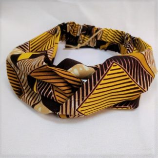 <span style="color: #ff6347; font-style: bold;">【売切】</span><br>037<br>アフリカ布の<br>ヘアバンド<br>イエロー