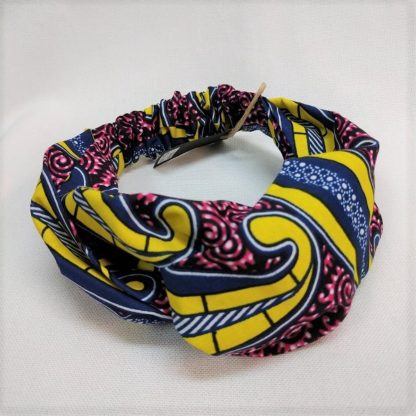 <span style="color: #ff6347; font-style: bold;">【売切】</span><br>029<br>アフリカ布の<br>ヘアバンド<br>イエロー＆レッド