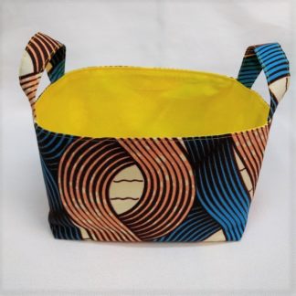 <span style="color: #ff6347; font-style: bold;">【売切】</span><br>166<br>アフリカ布で作った小物入れ（小）<br>ピンク＆ブルー