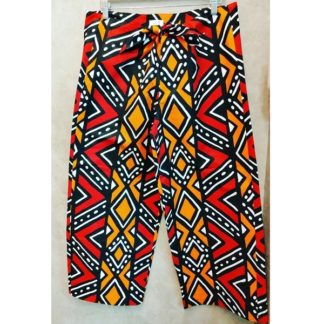 <span style="color: #ff6347; font-style: bold;">【売切】</span><br>078<br>アフリカ布の<br>パンツ<br>ゼブラ濃