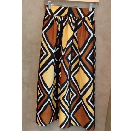 <span style="color: #ff6347; font-style: bold;">【売切】</span><br>081<br>アフリカ布の<br>スカート<br>ゼブラ淡