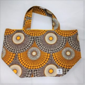 <span style="color: #ff6347; font-style: bold;">【売切】</span><br>171<br>アフリカ布の<br>エコバッグ（大） <br>イエローサークル