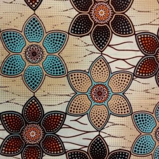 <span style="color: #ff6347; font-style: bold;">【売切】</span><br>049アフリカ布<br>◎オランダ直輸入<br>フラワー＆ラメ