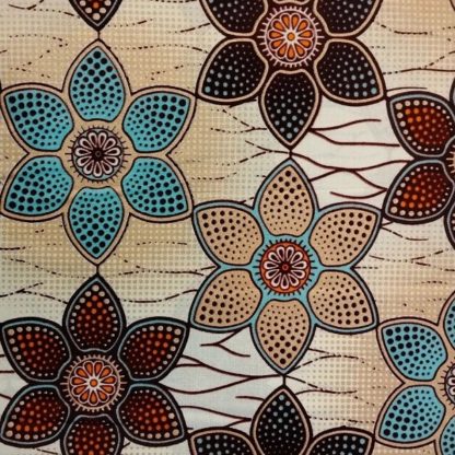 <span style="color: #ff6347; font-style: bold;">【売切】</span><br>049アフリカ布<br>◎オランダ直輸入<br>フラワー＆ラメ