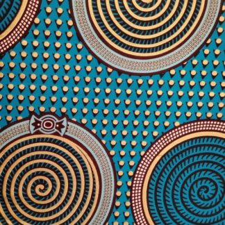 <span style="color: #ff6347; font-style: bold;">【売切】</span><br>041アフリカ布<br>◎オランダ直輸入<br>ブルー＆ラウンド